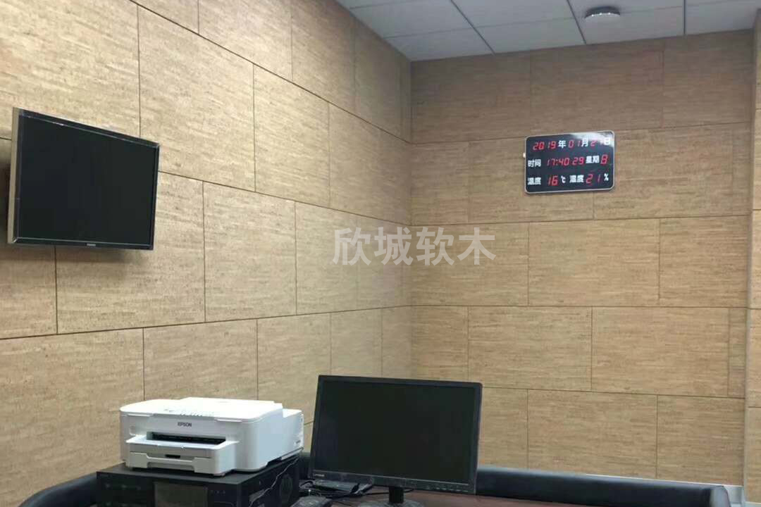 軟木墻板，碎花軟木板，竹節(jié)軟木卷材工程案例